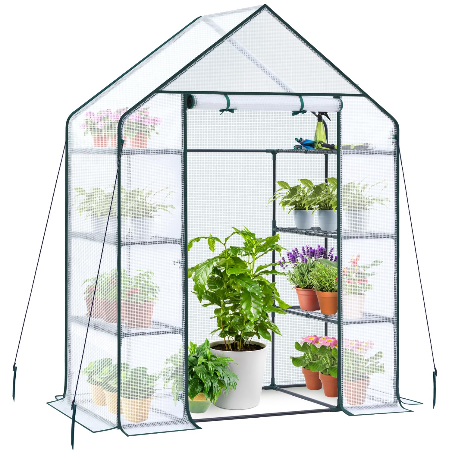 Amazon.com : Ohuhu Small Greenhouse for Outdoors: 4 Tiers 6